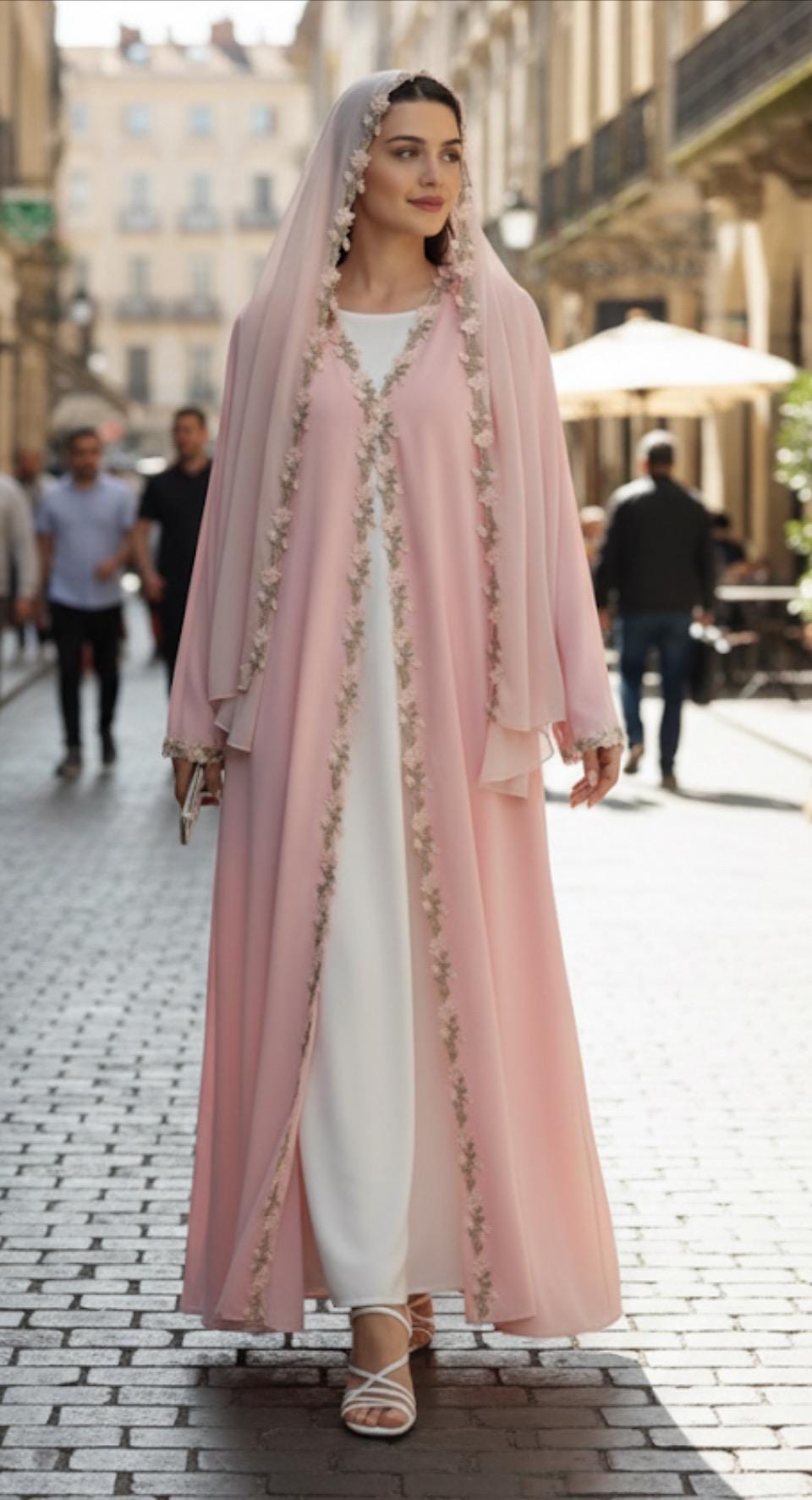 Blossom Pink Abaya