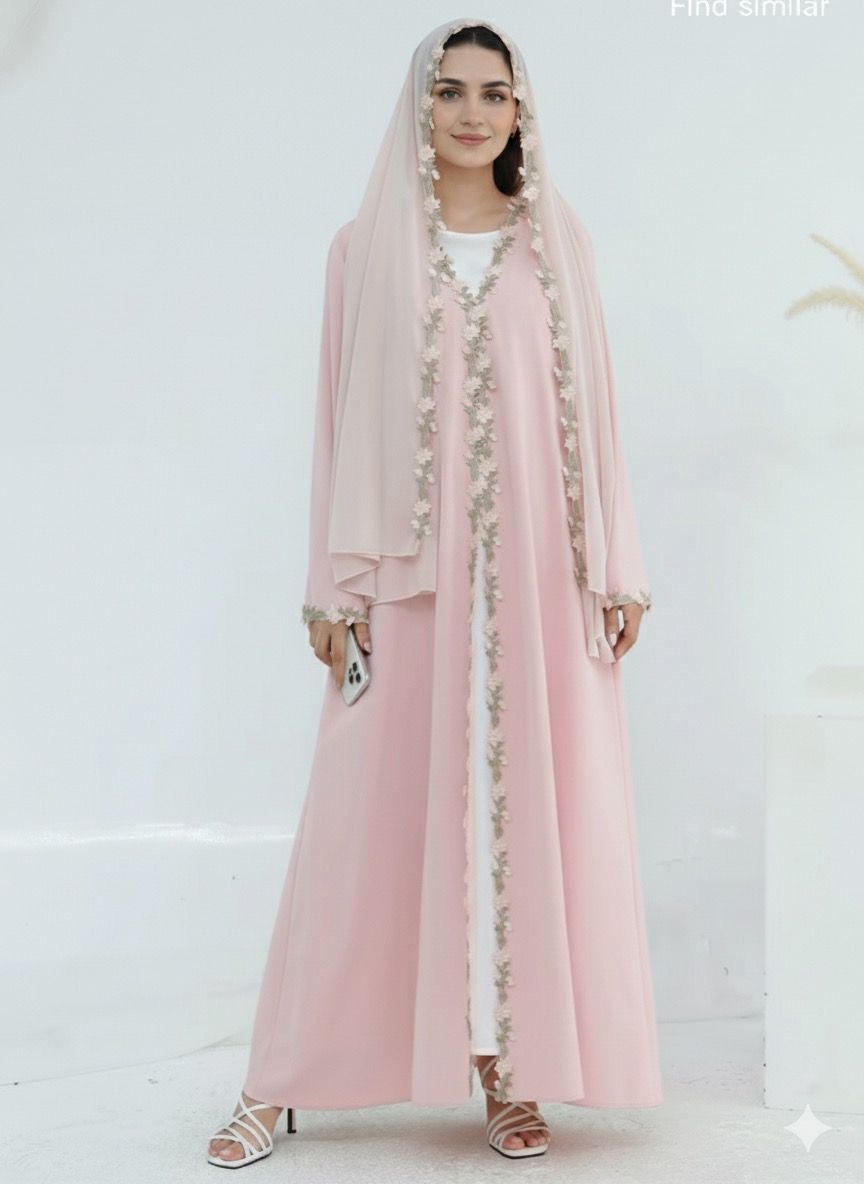Blossom Pink Abaya